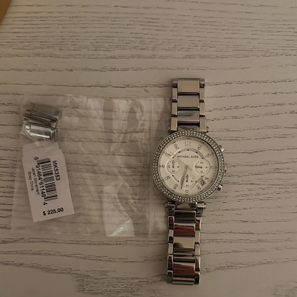 Michael Kors Silver Chronograph Watch